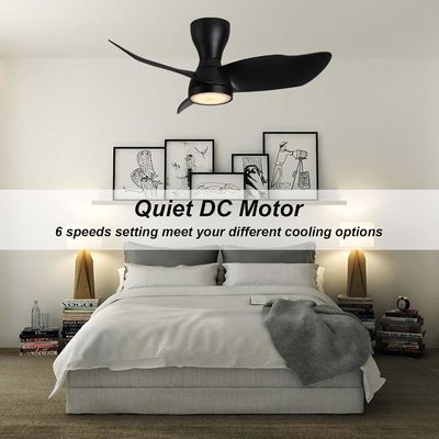 Ventilateur de plafond de 36 pouces à moteur à courant continu avec contrôle intelligent et Alexa / Google Assistant compatible