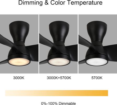 Ventilateur de plafond de 36 pouces à moteur à courant continu avec contrôle intelligent et Alexa / Google Assistant compatible