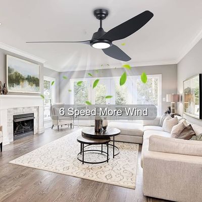 56 Lumière de ventilateur de plafond intelligente avec Alexa/Google Home Control