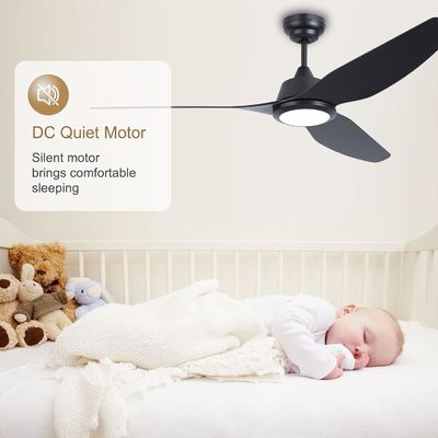 56 Lumière de ventilateur de plafond intelligente avec Alexa/Google Home Control