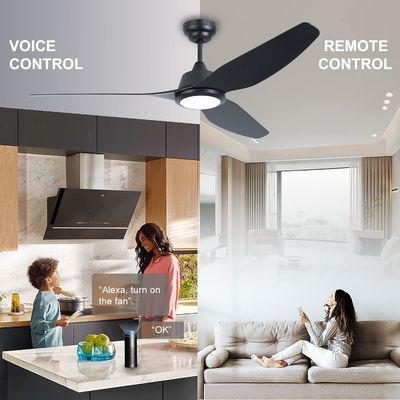 56 Lumière de ventilateur de plafond intelligente avec Alexa/Google Home Control
