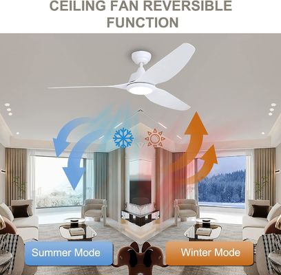 Ventilateur de plafond silencieux de 56 pouces avec moteur CC et éclairage