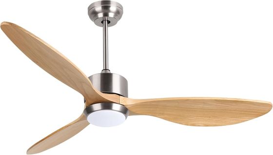 Ventilateur de plafond blanc noir or 52 avec moteur à courant continu de 6 vitesses