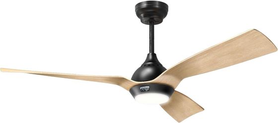 Ventilateur de plafond de 52 pouces conception rationalisée extérieure Downrod monté Ventilateur de plafond avec lumière