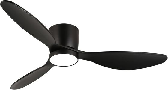 Ventilateur de plafond blanc noir or 52 avec fonction d'économie d'énergie