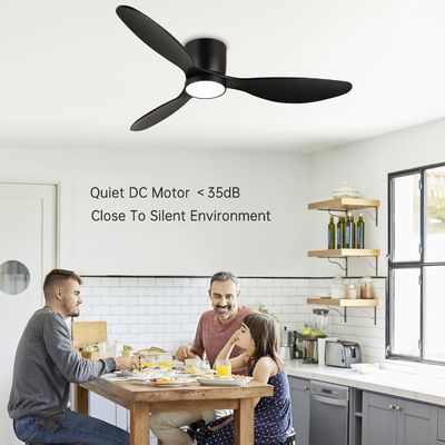 Ventilateur de plafond blanc noir or 52 avec fonction d'économie d'énergie