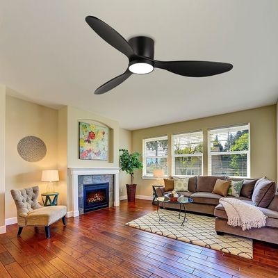 Ventilateur de plafond blanc noir or 52 avec fonction d'économie d'énergie