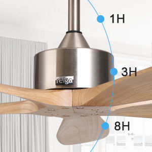 Ventilateur de plafond intelligent avec lumière silencieuse et économie d'énergie Choix à 6 vitesses Compatible avec Alexa / Google Home