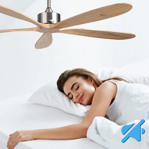 Ventilateur de plafond intelligent avec lumière silencieuse et économie d'énergie Choix à 6 vitesses Compatible avec Alexa / Google Home