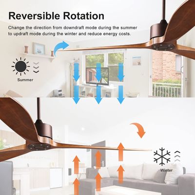 6 vitesses Alexa contrôle vocal ABS Smart DC moteur ventilateur de plafond avec éclairage en or Noir Blanc