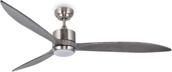 Ventilateur de plafond silencieux à moteur à courant continu avec commande APP intelligente, lumière LED à 3 couleurs et 6 vitesses