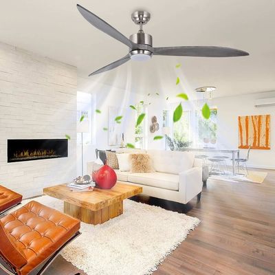 Ventilateur de plafond silencieux à moteur à courant continu avec commande APP intelligente, lumière LED à 3 couleurs et 6 vitesses