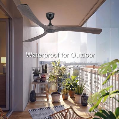 Économie d'énergie silencieuse 6 vitesses ventilateur de plafond intelligent avec lumière contrôlée par Alexa