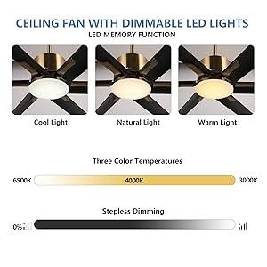 Ventilateur de plafond intelligent moderne de 72 pouces avec lumière en ABS blanc