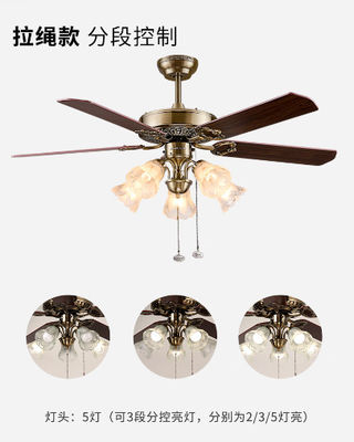 Économie d'énergie moderne DC silencieux moteur ventilateur de plafond lumière avec Alexa Google Home Smart Life 6 Choix de vitesse