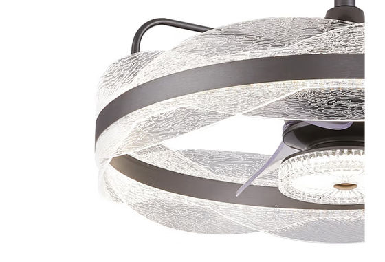 Éclairage de ventilateur de plafond intelligent avec 6 vitesses et 3 modes de lumière