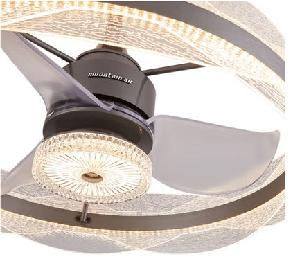 Éclairage de ventilateur de plafond intelligent avec 6 vitesses et 3 modes de lumière