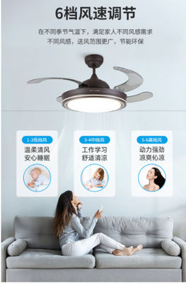 Ventilateur de plafond Wi-Fi intelligent avec lumière et moteur CC