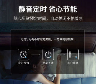 Ventilateur de plafond Wi-Fi intelligent avec lumière et moteur CC