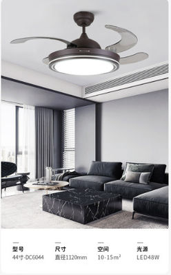 Ventilateur de plafond Wi-Fi intelligent avec lumière et moteur CC
