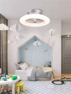 Ventilateur de plafond ABS à 3 vitesses Smart White Black Gold avec éclairage
