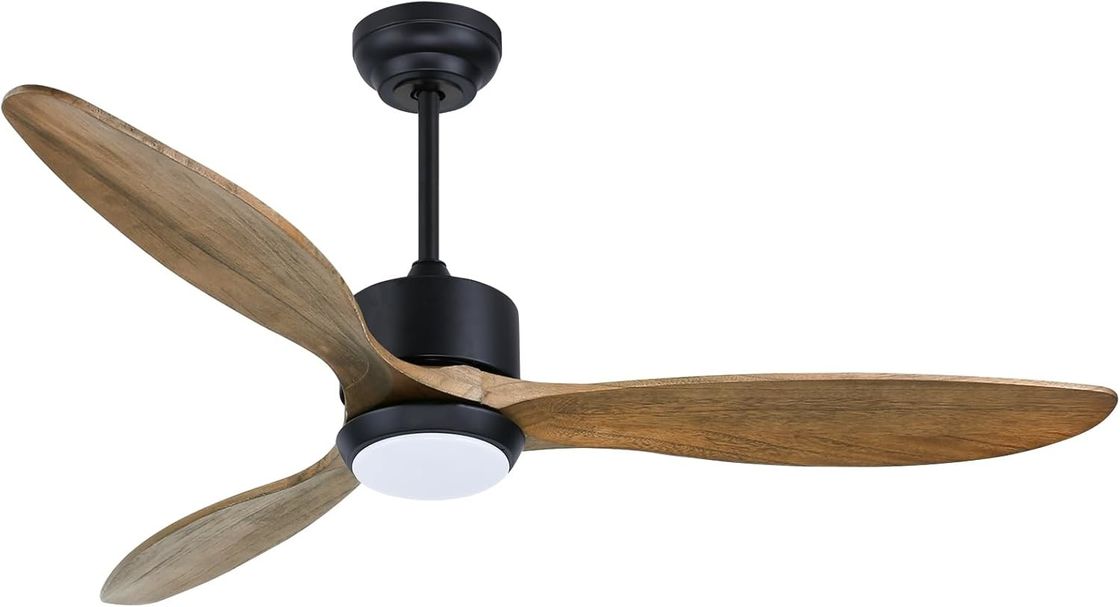 Ventilateur moderne de 52 pouces avec lumière pour une pièce de 12 pieds à 17 pieds