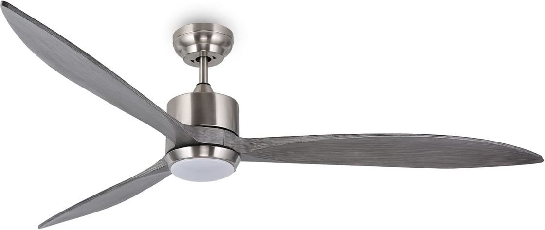 Ventilateur de plafond silencieux à moteur à courant continu avec commande APP intelligente, lumière LED à 3 couleurs et 6 vitesses